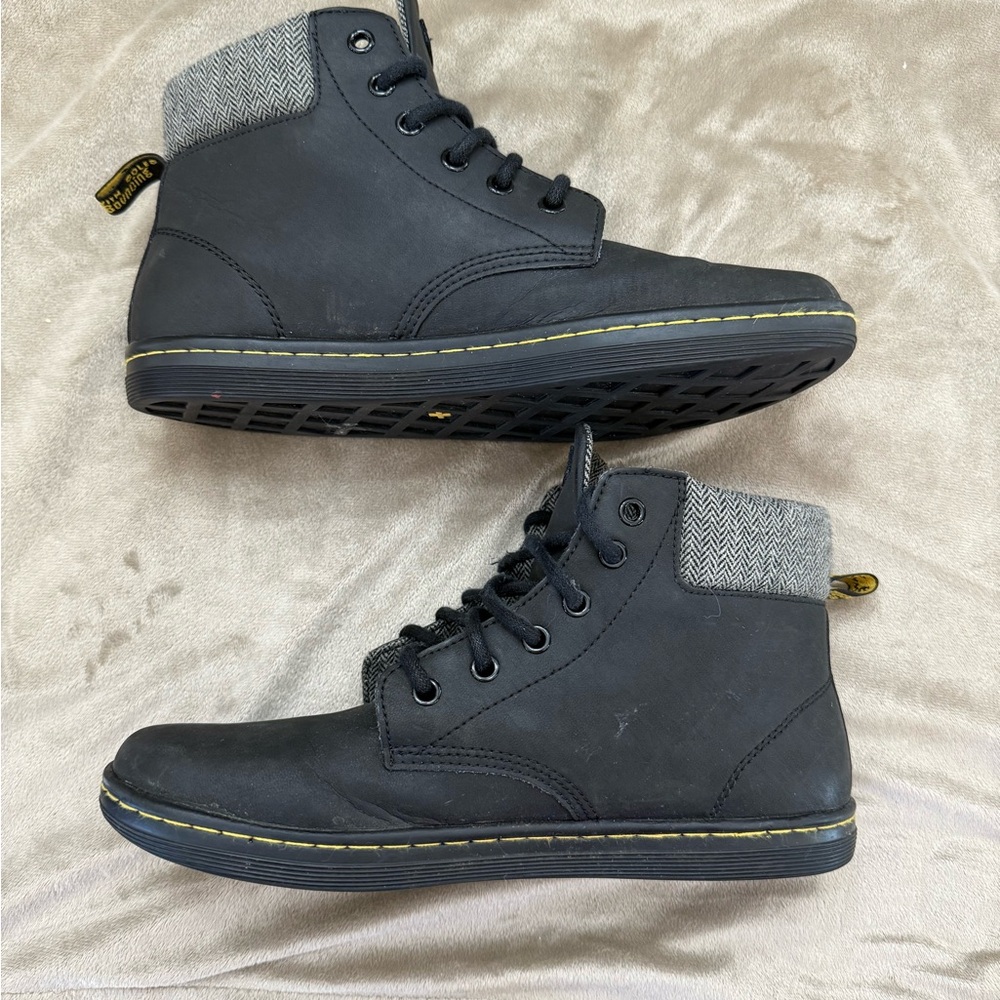 * Dr. Martens Leather Black Maelly Ankle Boots - Picture 3 of 10
